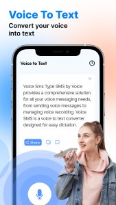 اسکرین شات 2 برنامه Voice SMS Typing: Voice Chat
