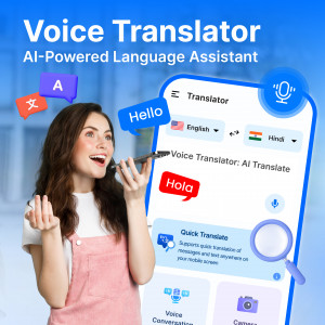 اسکرین شات 1 برنامه Voice Translator: AI Translate