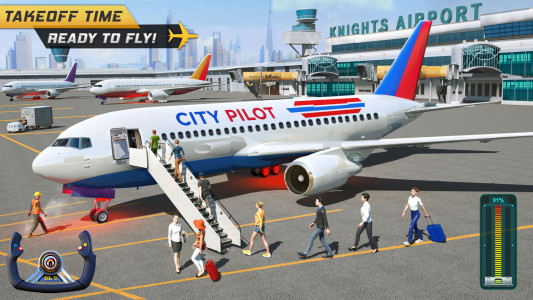 اسکرین شات بازی SkyDrift: Airplane Game 3D 1