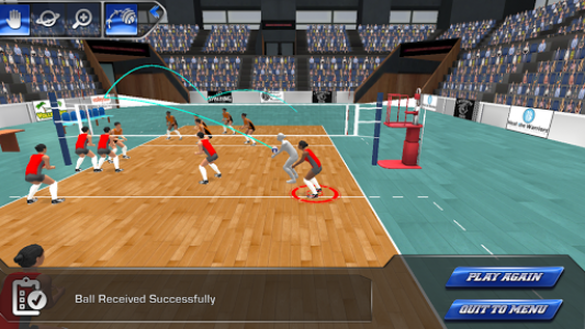 اسکرین شات بازی VolleySim: Visualize the Game 2