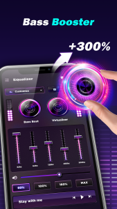 اسکرین شات برنامه Bass Volume Booster-Equalizer 1