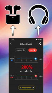 اسکرین شات 4 برنامه Volume Booster : Sound Booster