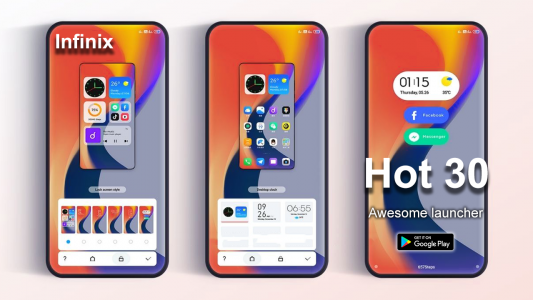 اسکرین شات برنامه Infinix Hot 30 Launcher:Themes 3