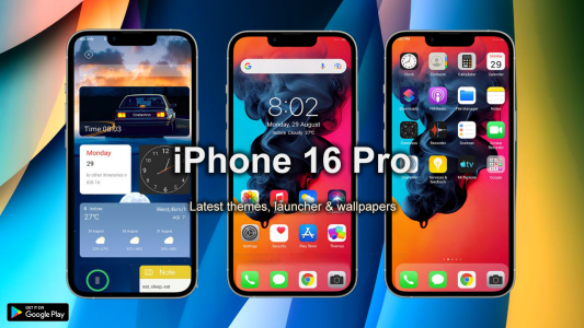 اسکرین شات برنامه iOS Launcher iPhone 16 Pro Max 1