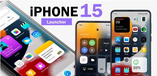 اسکرین شات برنامه iOS Launcher- iPhone 15 Theme 6
