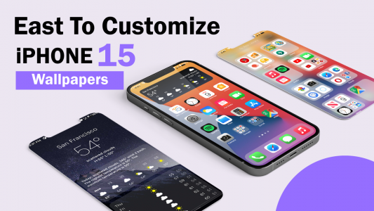 اسکرین شات برنامه iOS Launcher- iPhone 15 Theme 3