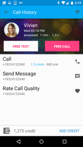 اسکرین شات برنامه Free Calls, Messages & International Calling 1