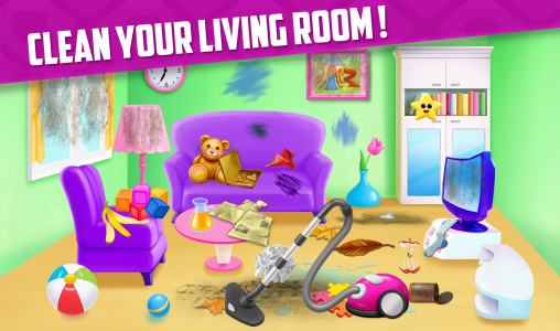 اسکرین شات 2 بازی Messy House Cleaning Game