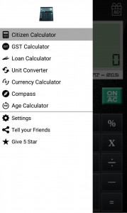 اسکرین شات برنامه CITIZEN CALCULATOR 2