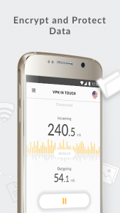 اسکرین شات 1 برنامه VPN in Touch, Unlimited Proxy