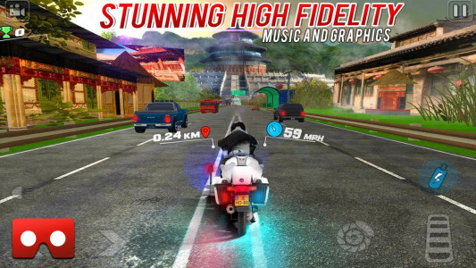 اسکرین شات بازی VR Real bike game VR Racer 360 5