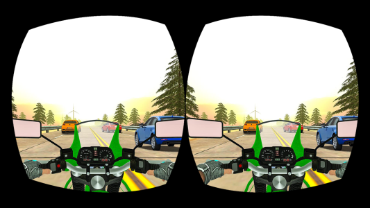 اسکرین شات 5 بازی VR Highway Traffic Bike Racer