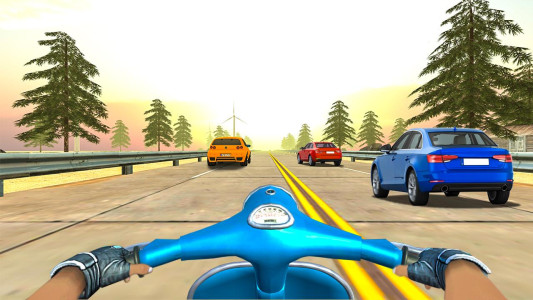 اسکرین شات 3 بازی VR Highway Traffic Bike Racer
