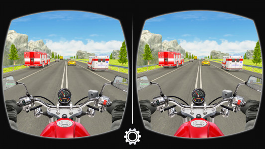 اسکرین شات بازی VR Highway Traffic Bike Racer 6