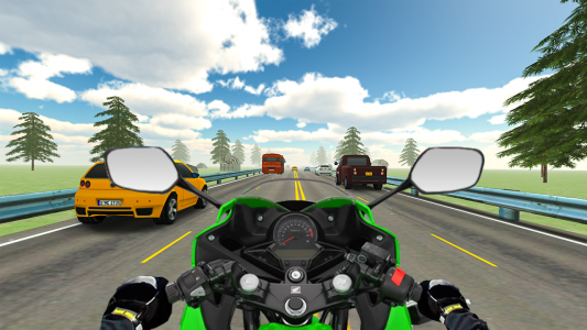 اسکرین شات بازی VR Highway Traffic Bike Racer 1