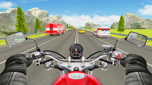 اسکرین شات بازی VR Highway Traffic Bike Racer 3