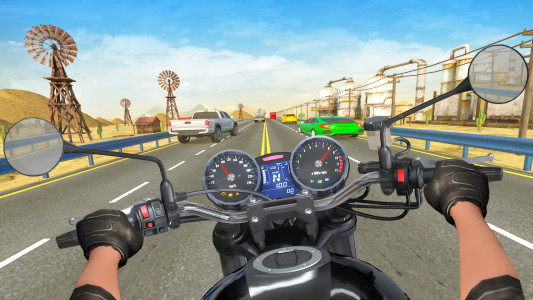 اسکرین شات بازی VR Highway Traffic Bike Racer 4