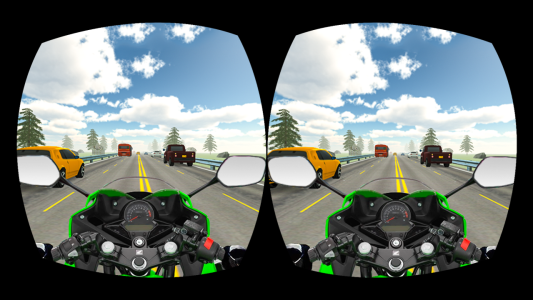 اسکرین شات 2 بازی VR Highway Traffic Bike Racer