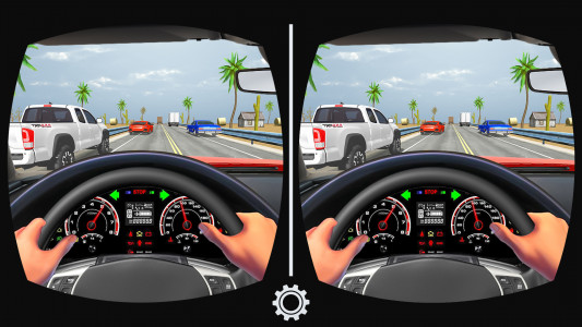 اسکرین شات بازی VR Traffic Racing In Car Drive 1