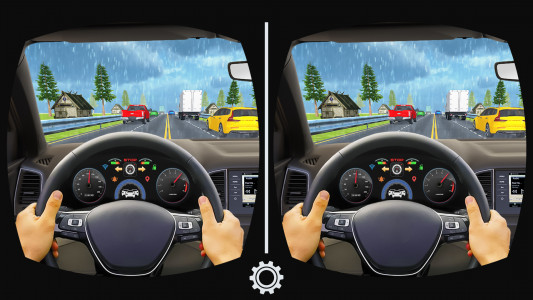 اسکرین شات 3 بازی VR Traffic Racing In Car Drive