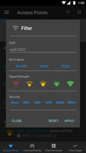 اسکرین شات برنامه WiFi Analyzer (open-source) 8