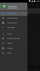 اسکرین شات 1 برنامه WiFi Analyzer (open-source)