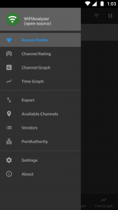 اسکرین شات برنامه WiFi Analyzer (open-source) 1