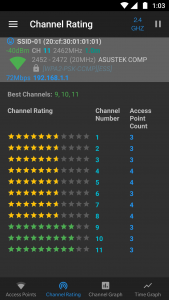 اسکرین شات برنامه WiFi Analyzer (open-source) 3