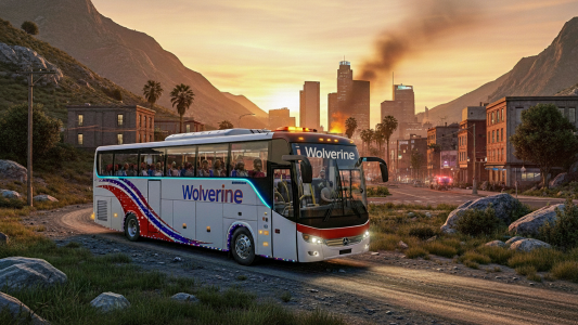 اسکرین شات 4 بازی Coach Tourist Bus City Driving