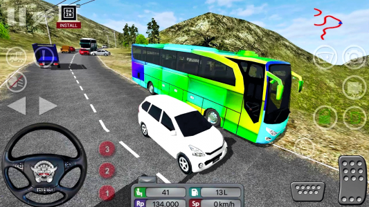 اسکرین شات بازی Coach Tourist Bus City Driving 3