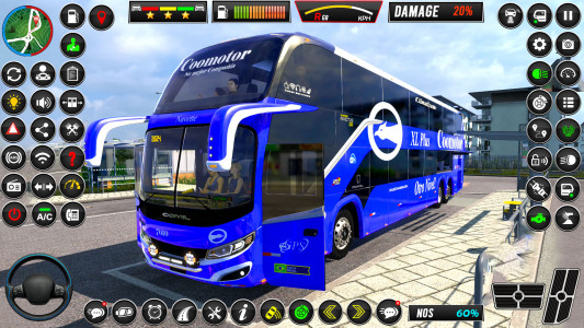 اسکرین شات بازی Real Coach Driving: Bus Games 2