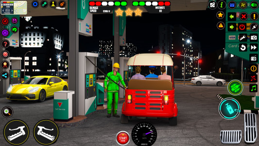 اسکرین شات برنامه City Rickshaw Driving Games 3D 4