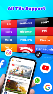 اسکرین شات 8 برنامه Screen Mirroring: Cast to TV