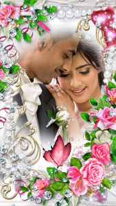 اسکرین شات 2 برنامه Lovely Flower Photo Frame