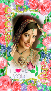 اسکرین شات 1 برنامه Lovely Flower Photo Frame