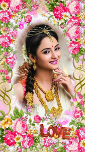 اسکرین شات 6 برنامه Lovely Flower Photo Frame