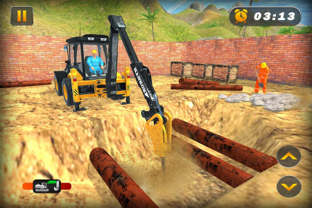 اسکرین شات بازی Heavy Excavator Crane Digger 1