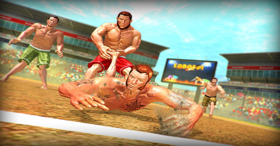 اسکرین شات بازی Kabaddi Fighting Pro Wrestling 2