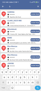 اسکرین شات 3 برنامه WiFi Finder Passwords - Map