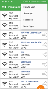 اسکرین شات 3 برنامه WiFi Password Recovery — Pro