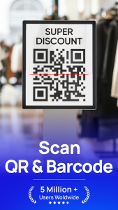 اسکرین شات برنامه QRGo: QR & Barcode Scanner 1