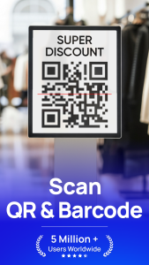 اسکرین شات 1 برنامه QR Code Scanner Barcode Reader