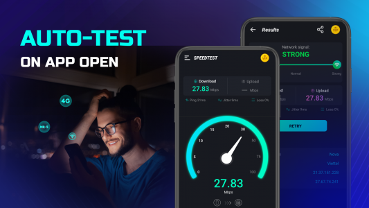 اسکرین شات برنامه Speed Test & Wifi Analyzer 4