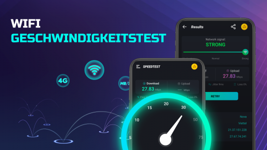 اسکرین شات 3 برنامه Speed Test & Wifi Analyzer