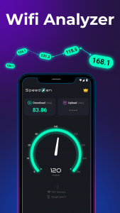 اسکرین شات 2 برنامه Speed Test 5G, Wifi - SpeedZen