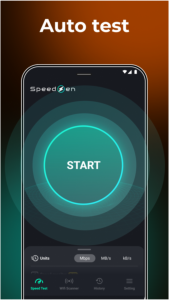 اسکرین شات 5 برنامه Speed Test 5G, Wifi - SpeedZen