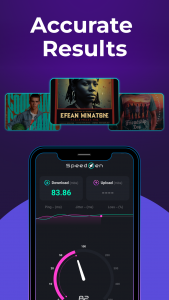اسکرین شات 5 برنامه Speed Test 5G, Wifi - SpeedZen