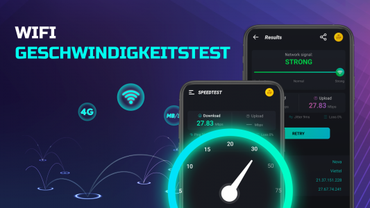 اسکرین شات برنامه Speed Test & Wifi Analyzer 3