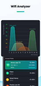 اسکرین شات برنامه Speed Test & Wifi Analyzer 5