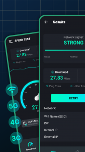 اسکرین شات برنامه Speed Test & Wifi Speed Check 2